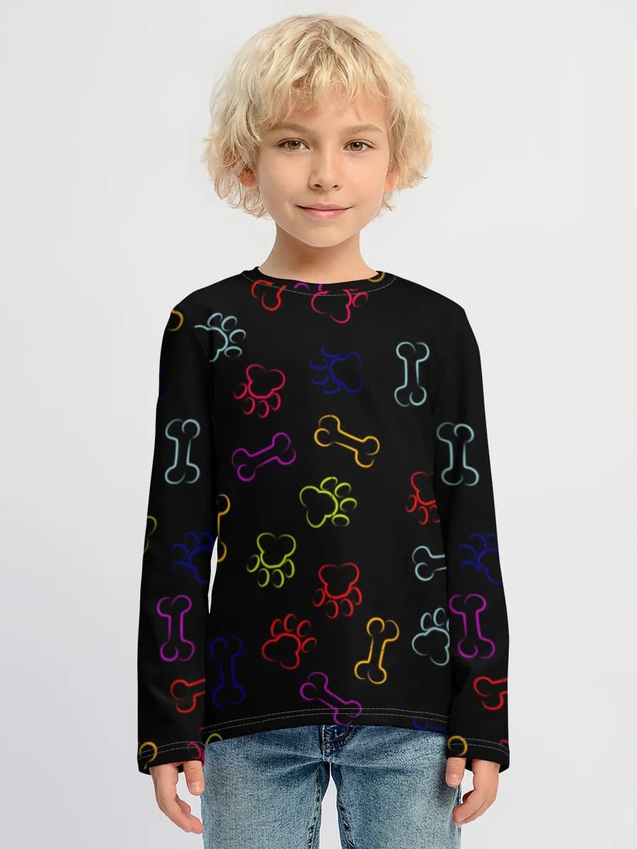 Children's cotton long sleeve shirt
