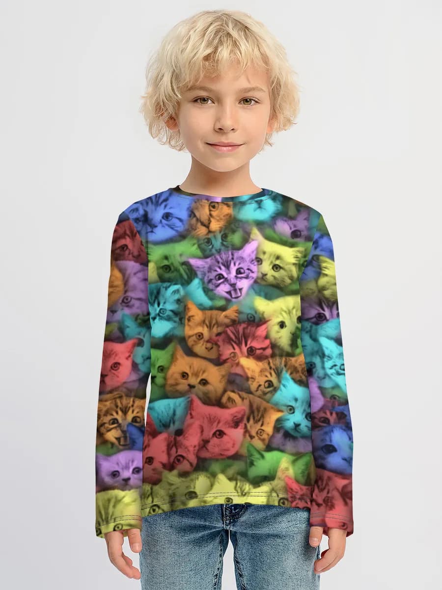 Children's cotton long sleeve shirt