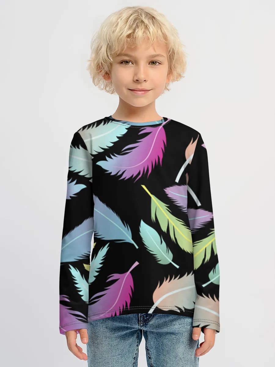 Children's cotton long sleeve shirt