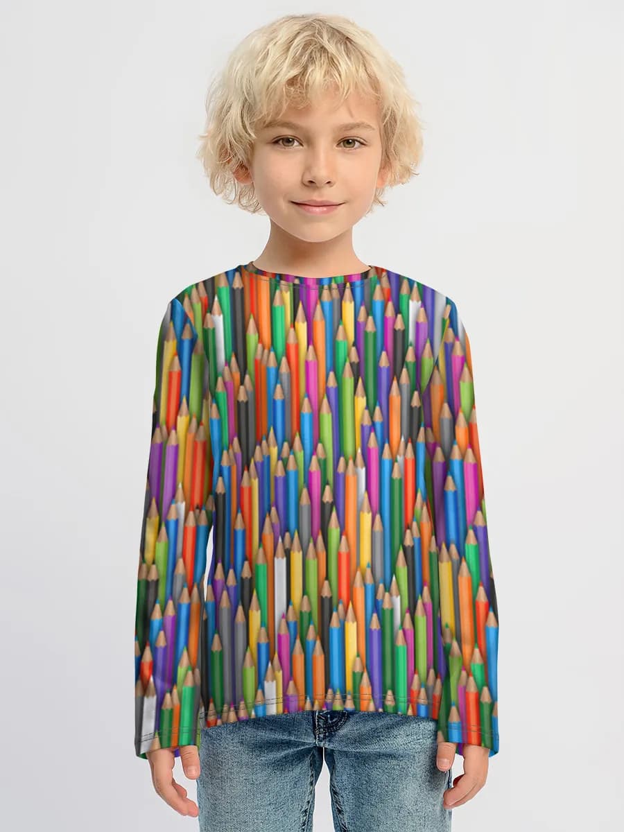 Children's cotton long sleeve shirt