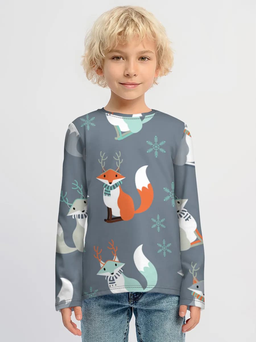 Winter Foxes With Antlers