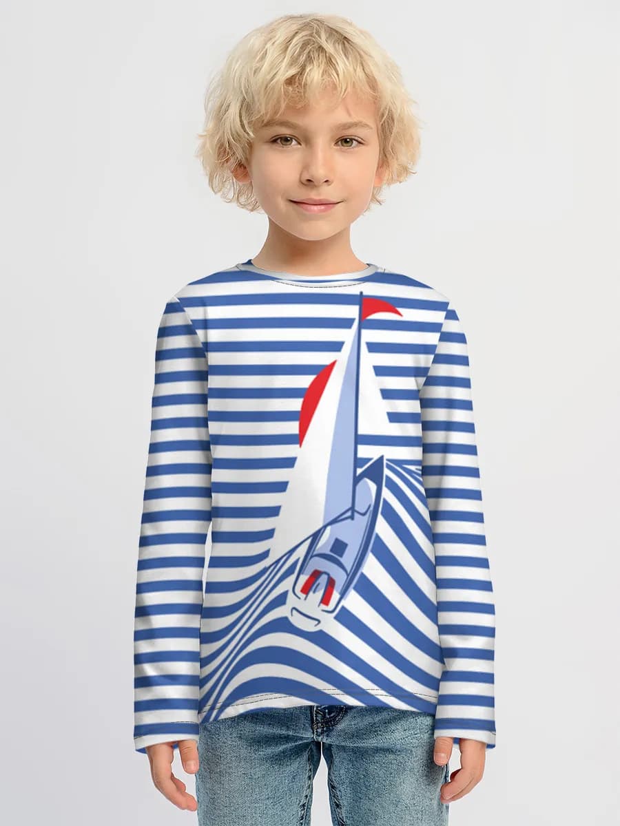 Children's cotton long sleeve shirt