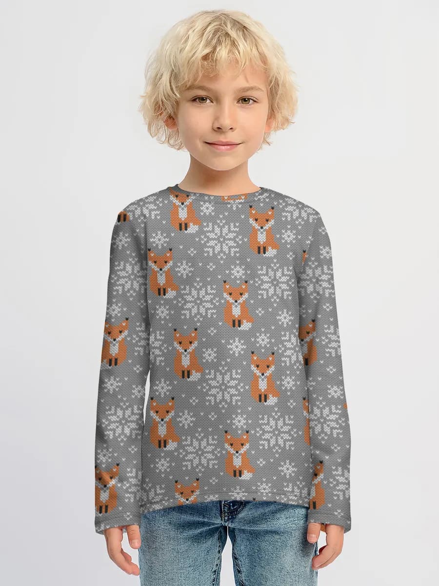 Children's cotton long sleeve shirt