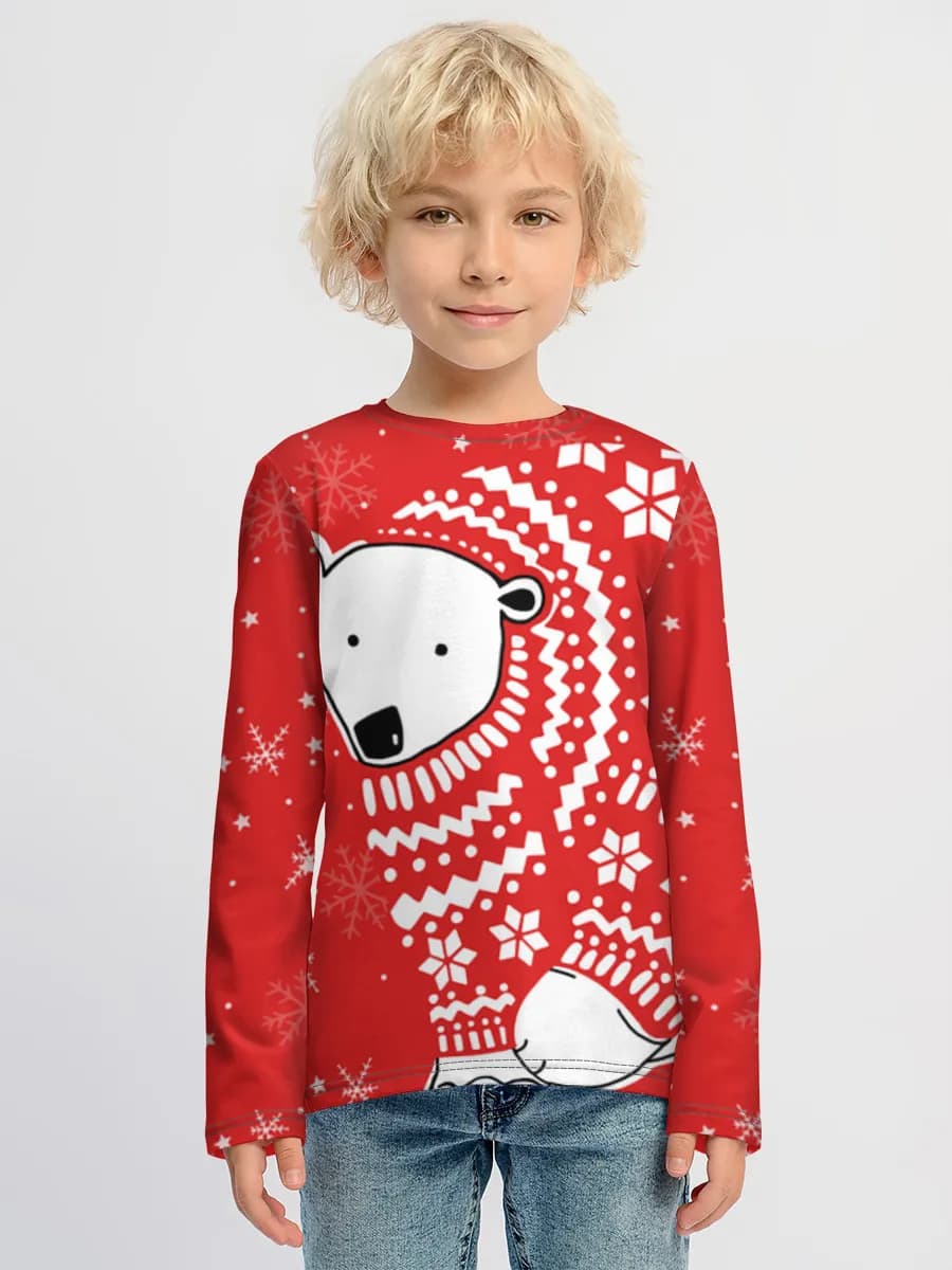 Children's cotton long sleeve shirt