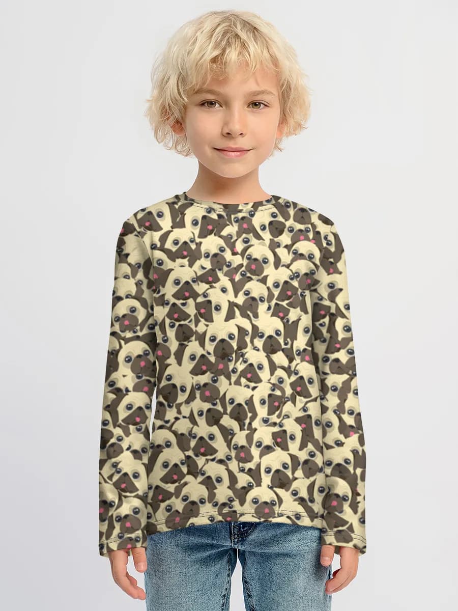 Children's cotton long sleeve shirt