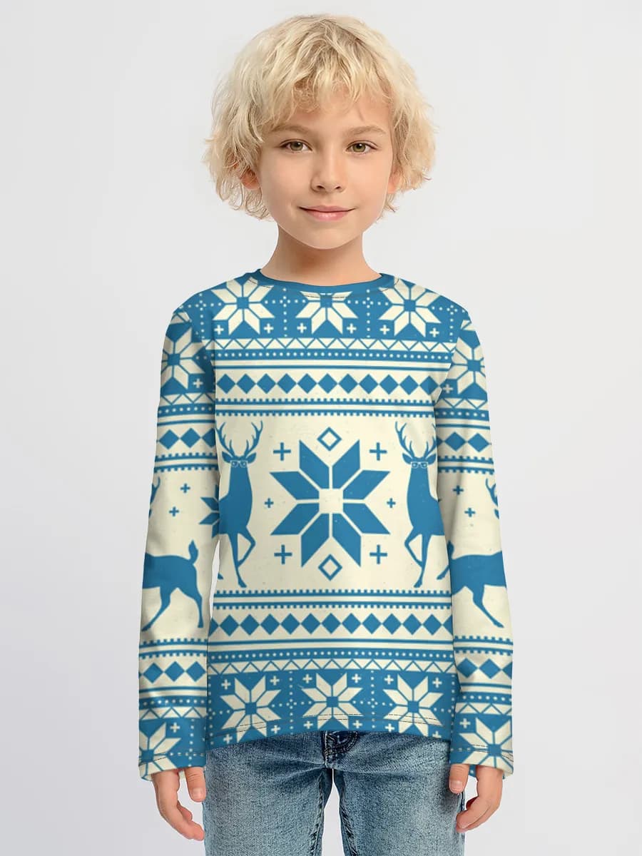 Children's cotton long sleeve shirt