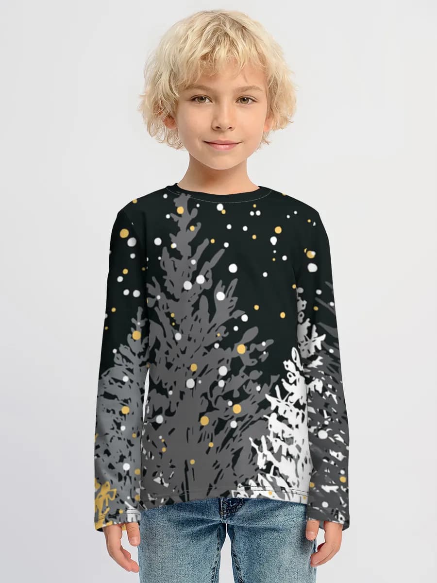Children's cotton long sleeve shirt