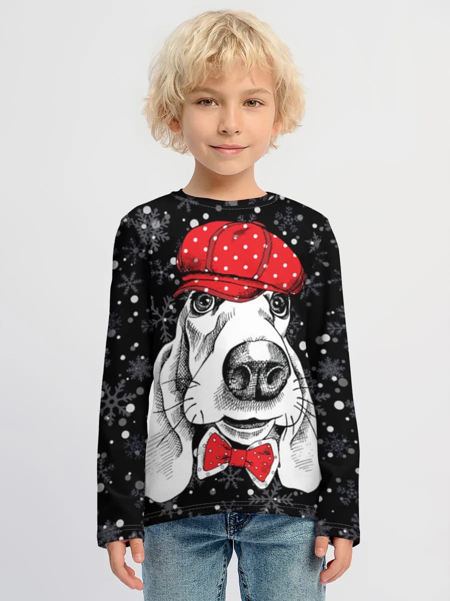 Children's cotton long sleeve shirt