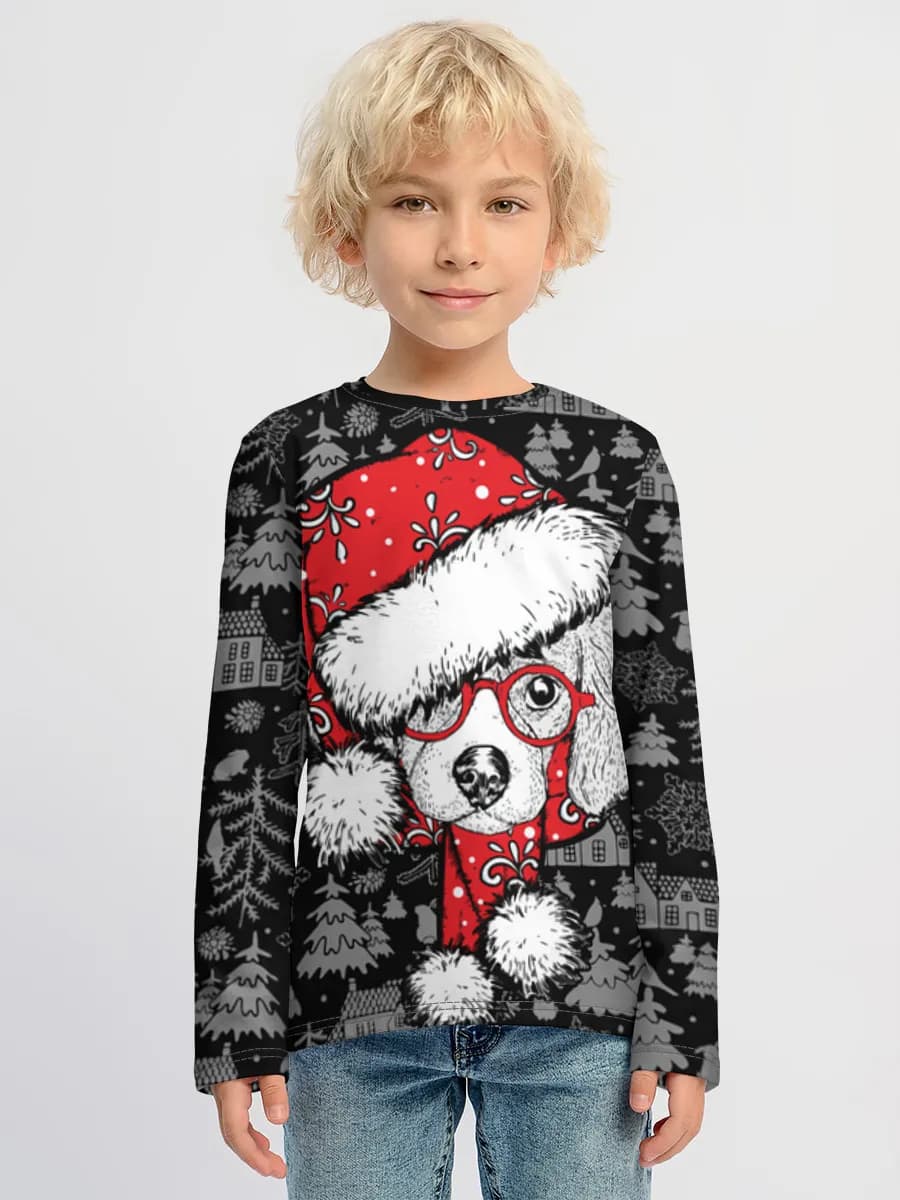 Children's cotton long sleeve shirt