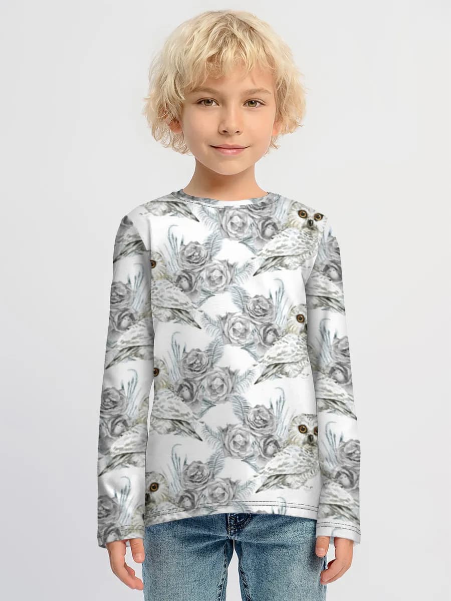 Children's cotton long sleeve shirt