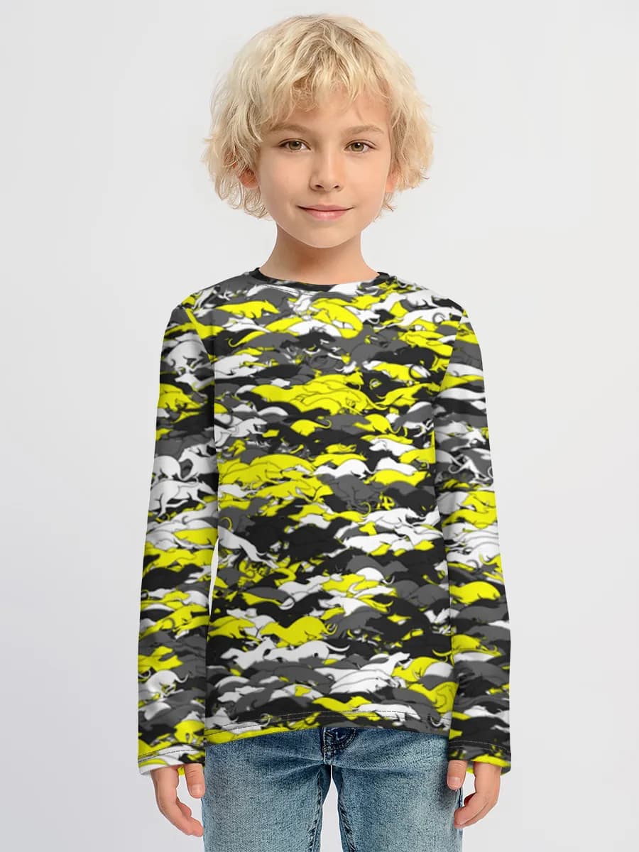 Children's cotton long sleeve shirt