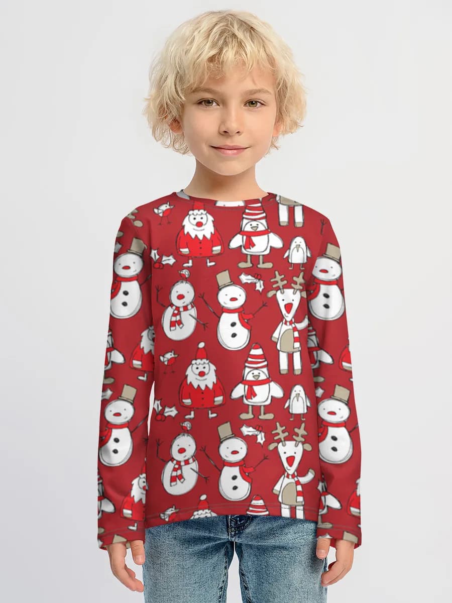 Children's cotton long sleeve shirt