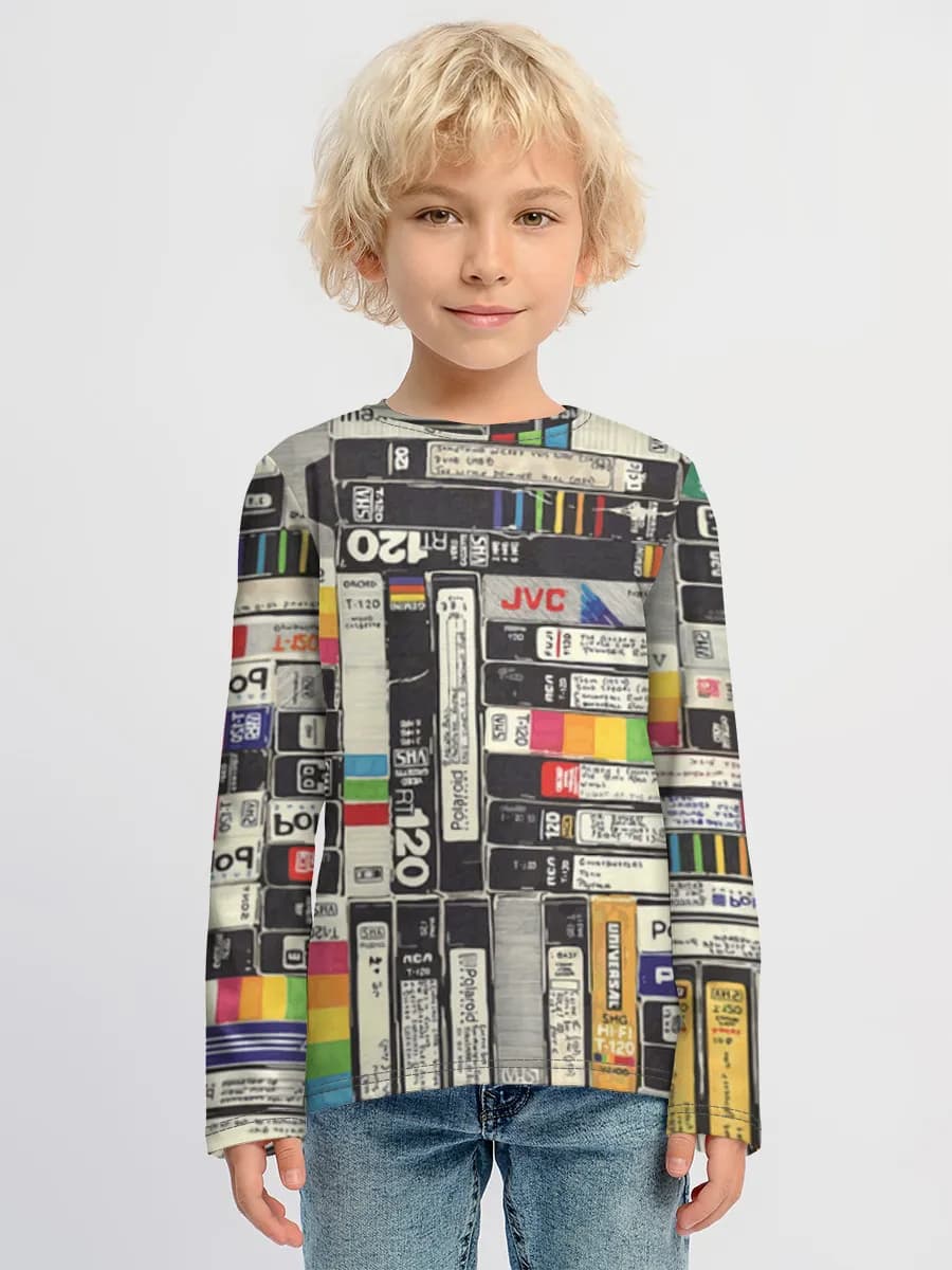 Children's cotton long sleeve shirt
