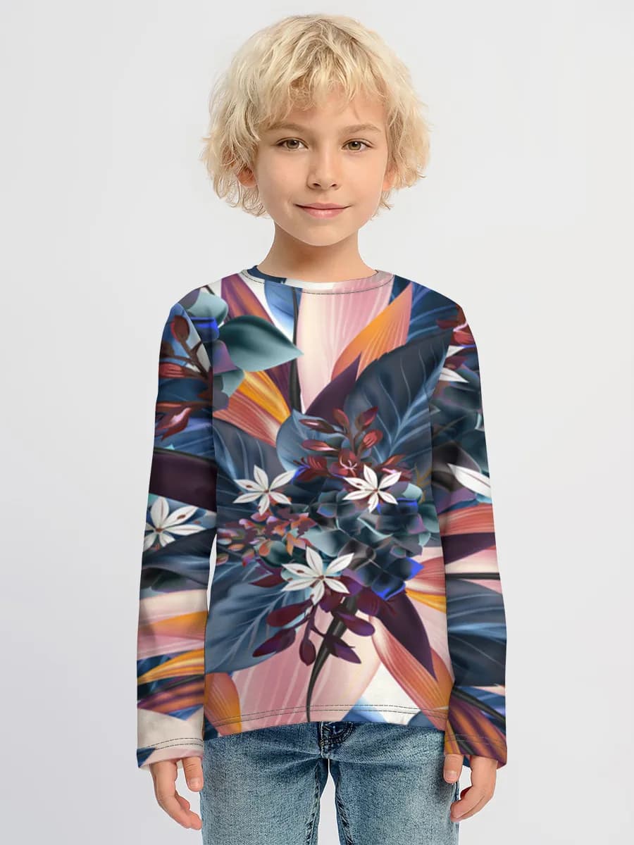 Children's cotton long sleeve shirt