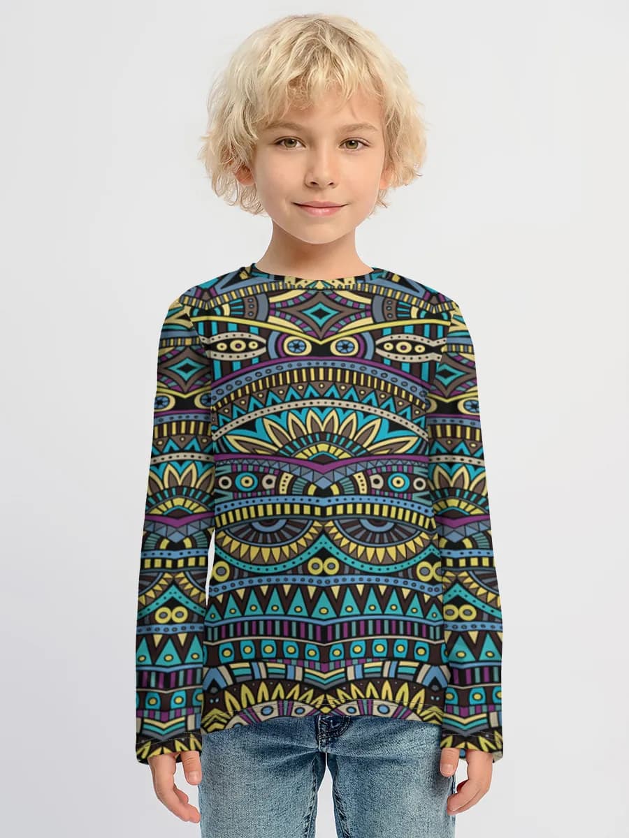 Children's cotton long sleeve shirt