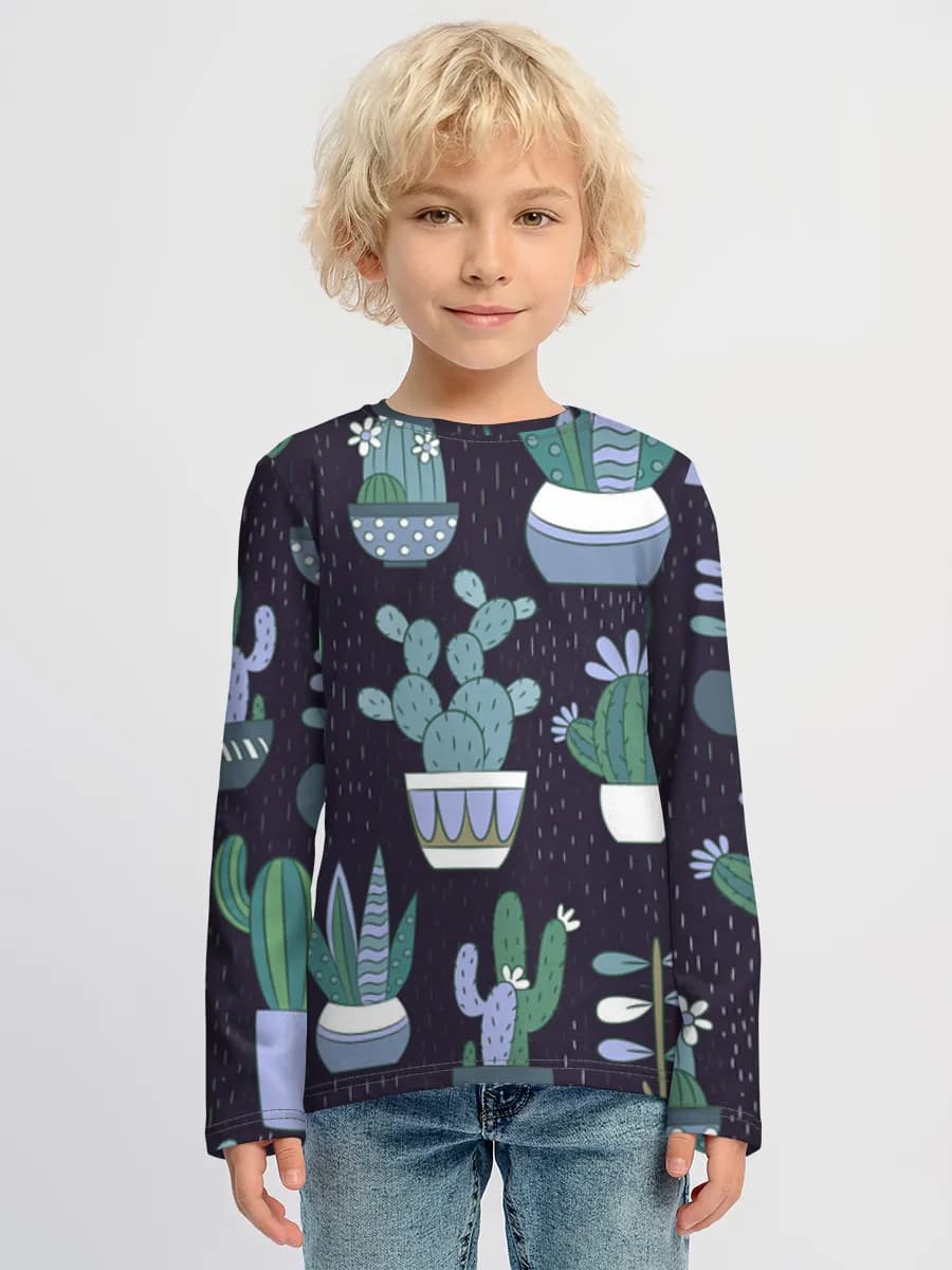 Children's cotton long sleeve shirt
