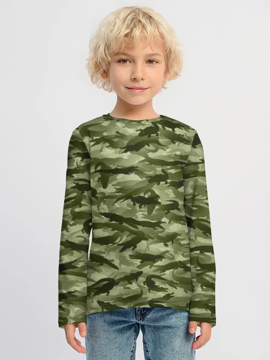 Children's cotton long sleeve shirt