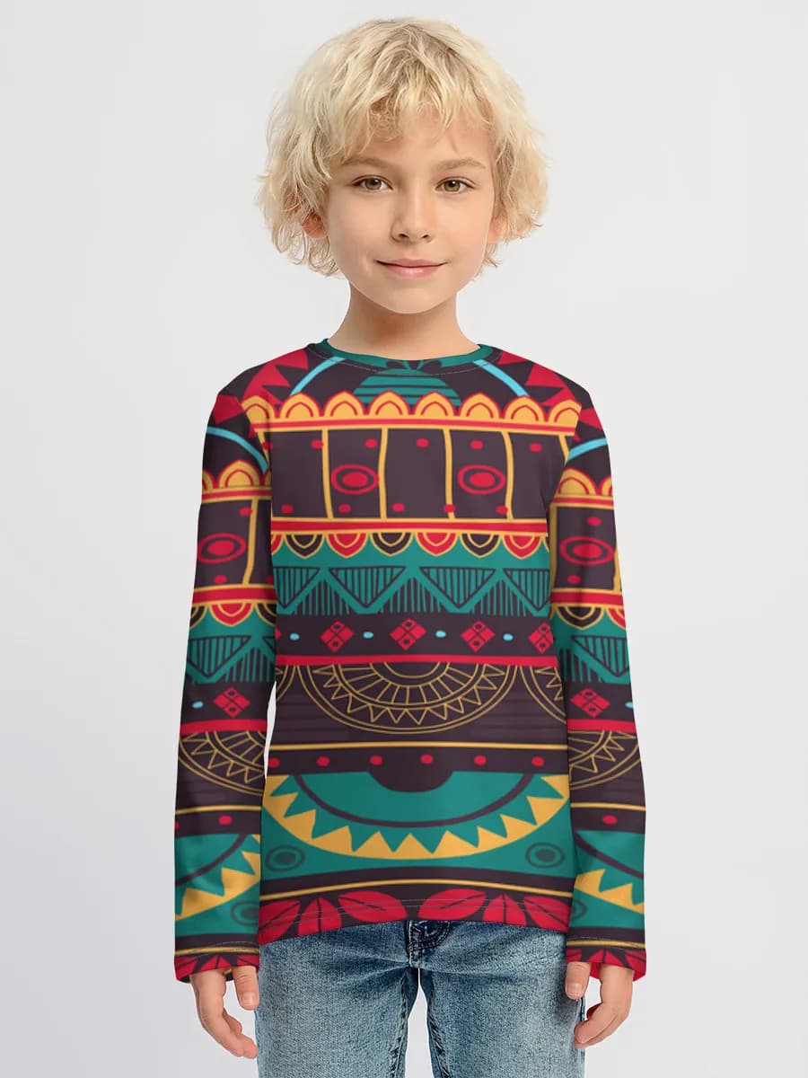 Boho Tribal Geometric Stripes