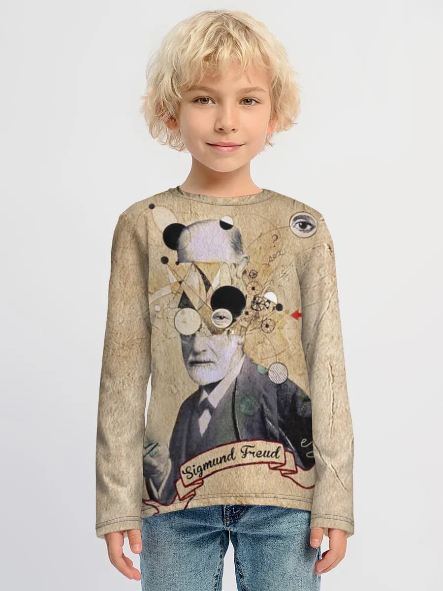Children's cotton long sleeve shirt