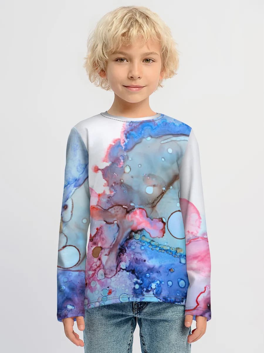 Children's cotton long sleeve shirt