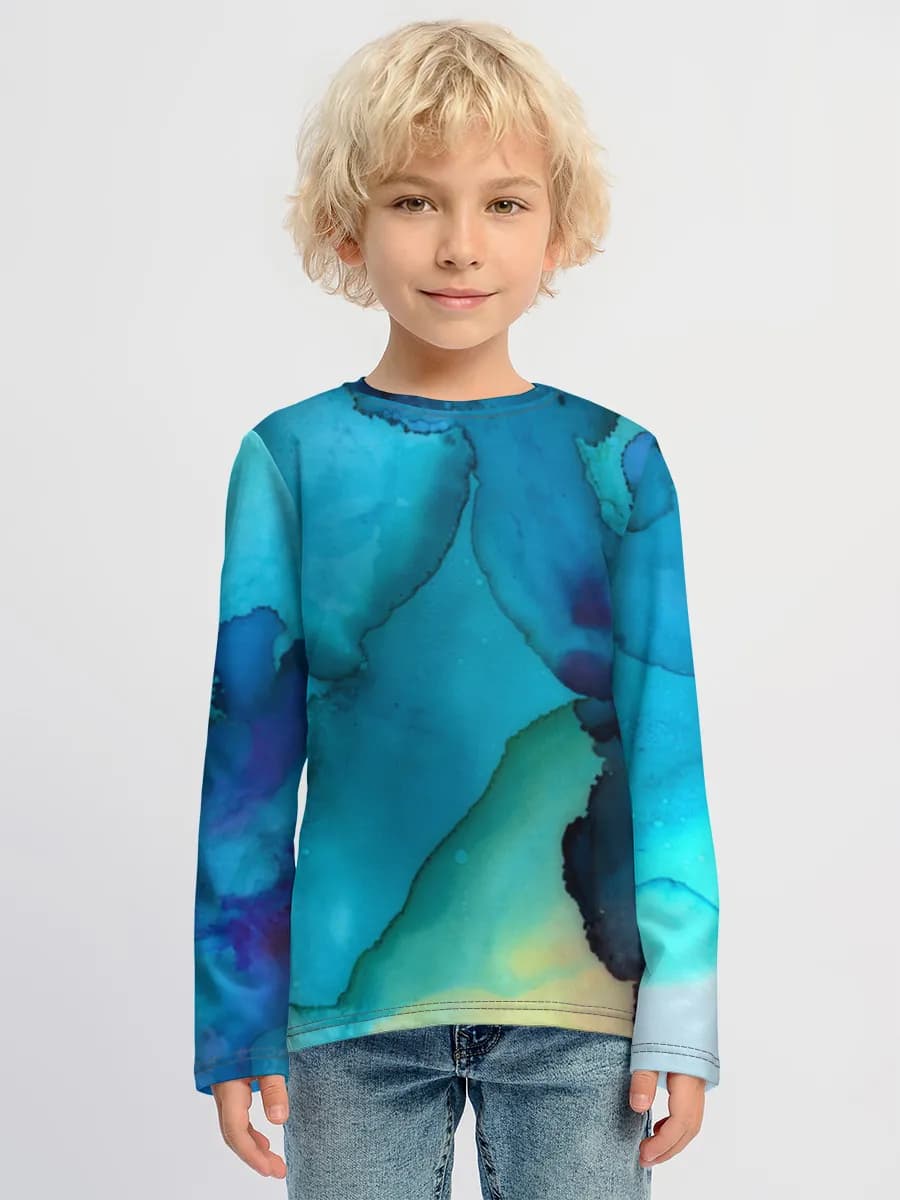Children's cotton long sleeve shirt
