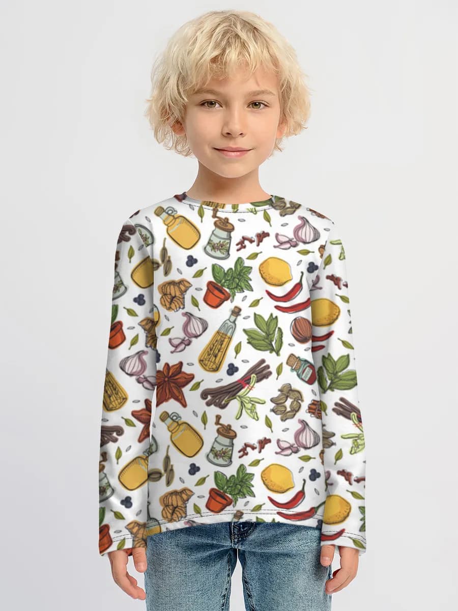 Children's cotton long sleeve shirt