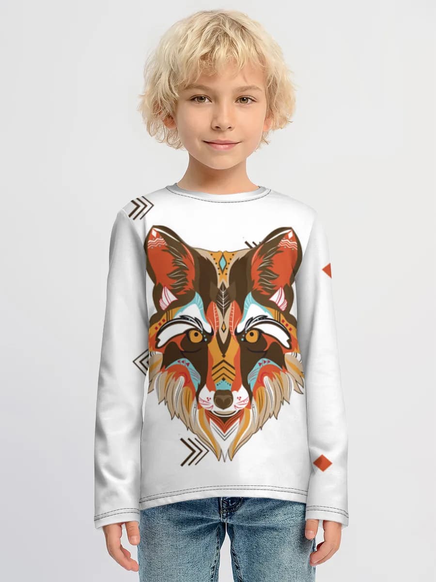 Children's cotton long sleeve shirt