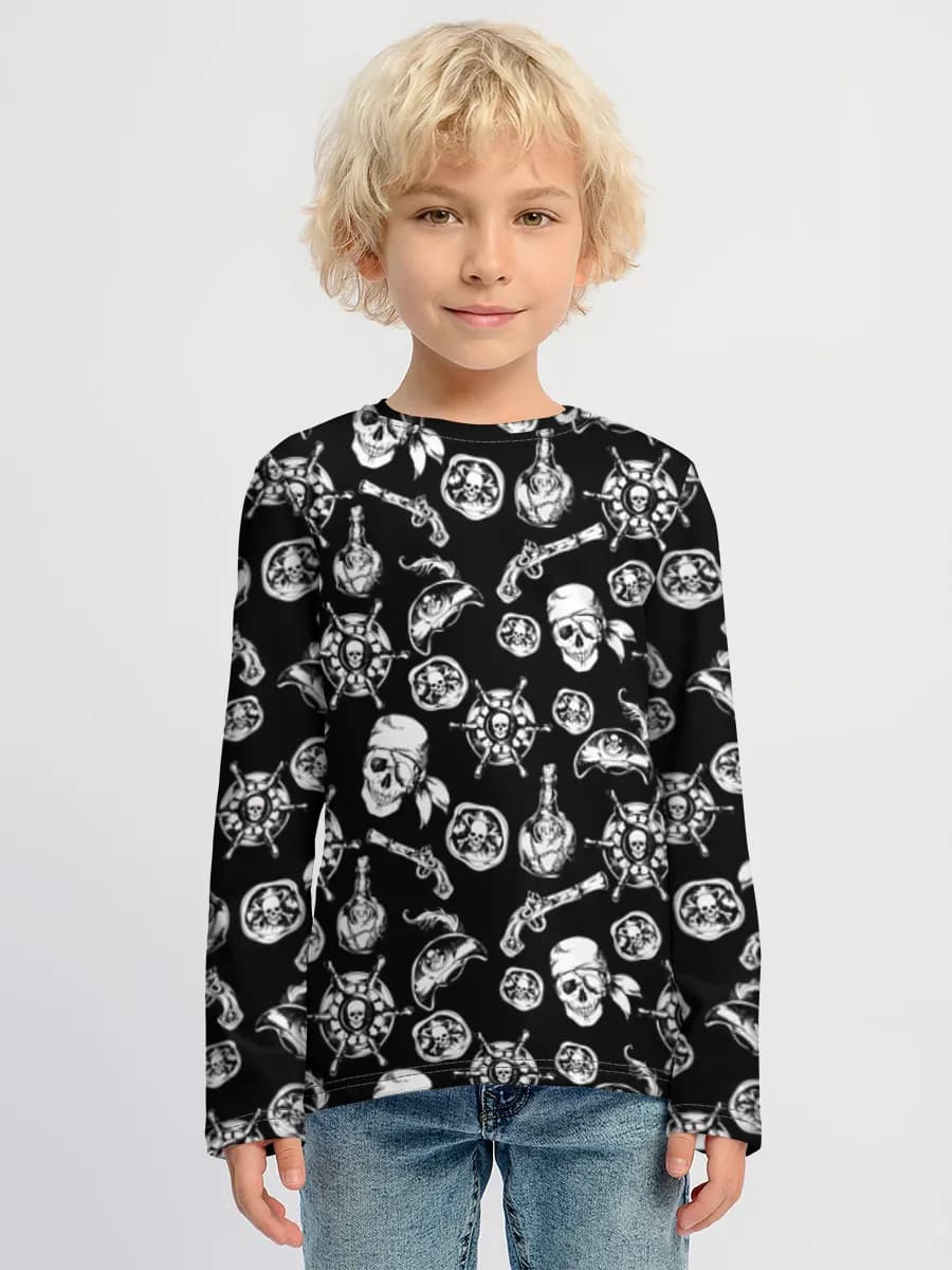 Children's cotton long sleeve shirt