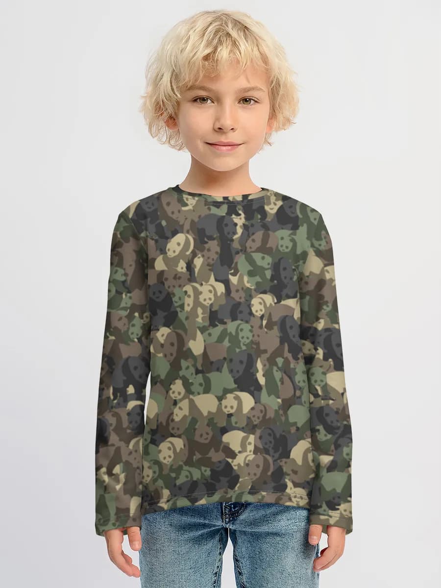 Children's cotton long sleeve shirt