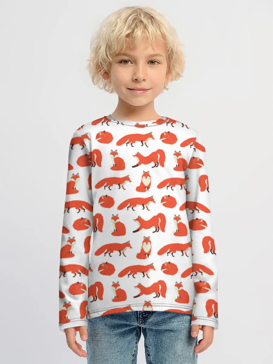 Children's cotton long sleeve shirt