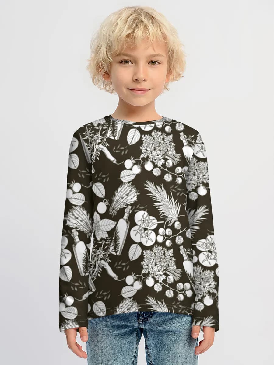Children's cotton long sleeve shirt