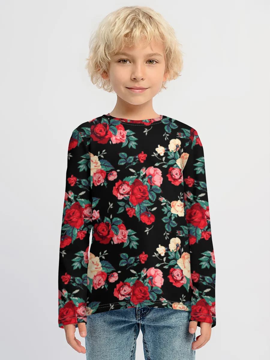 Children's cotton long sleeve shirt