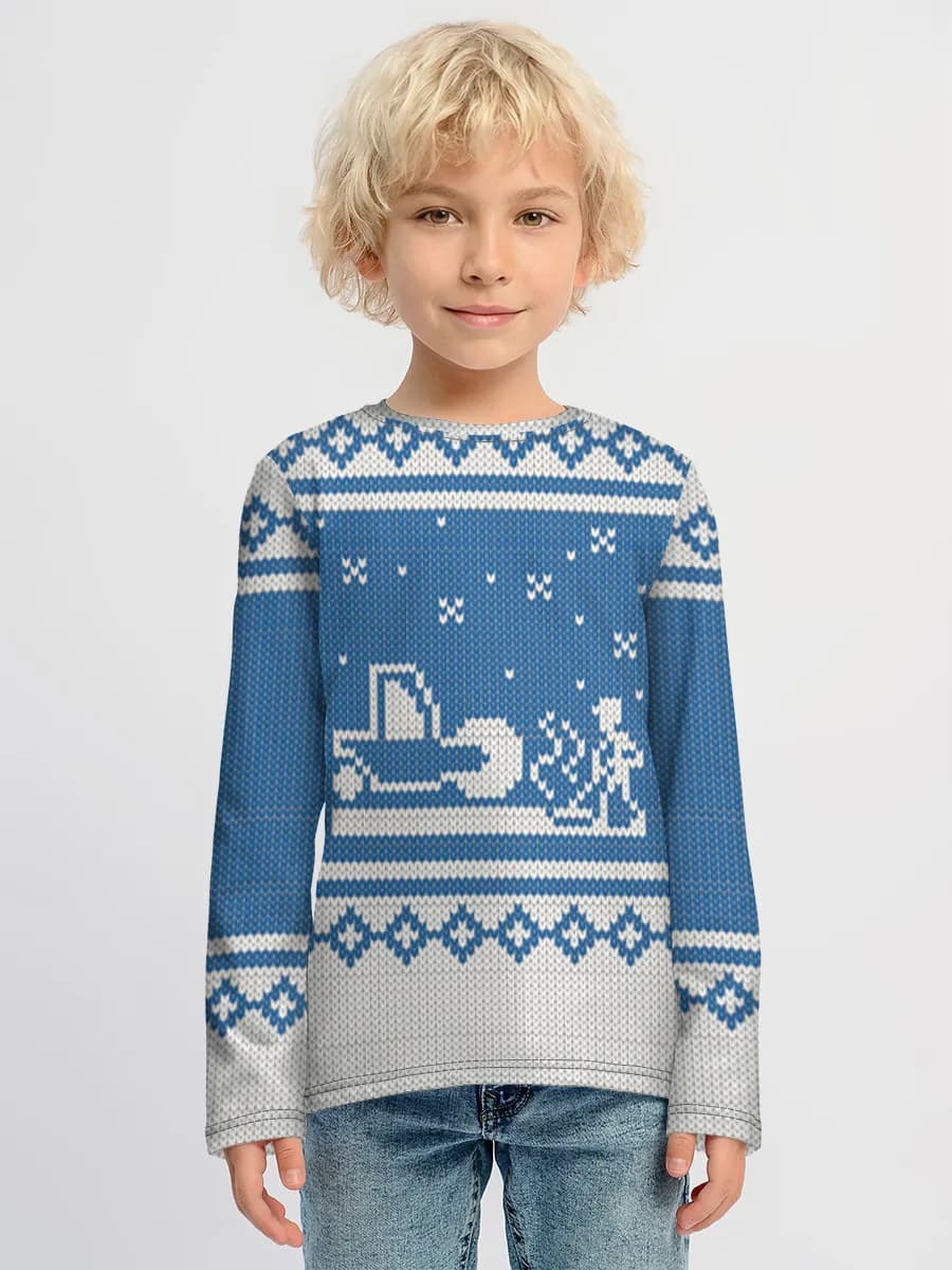Children's cotton long sleeve shirt