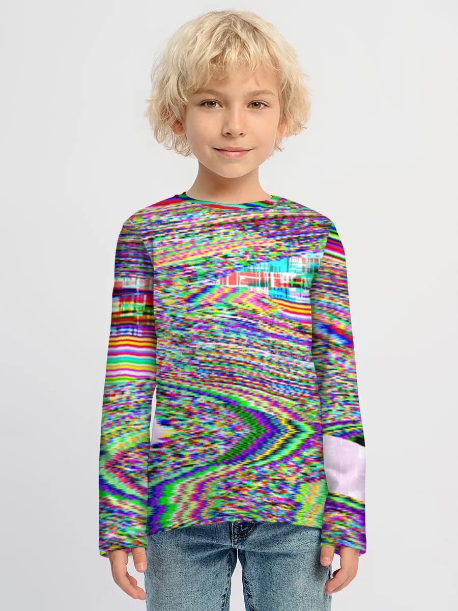 Children's cotton long sleeve shirt
