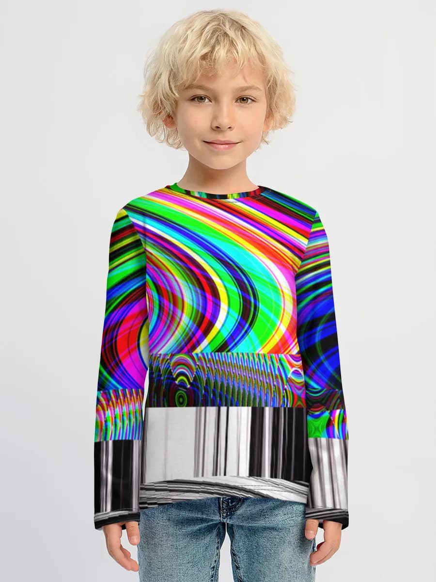 Children's cotton long sleeve shirt