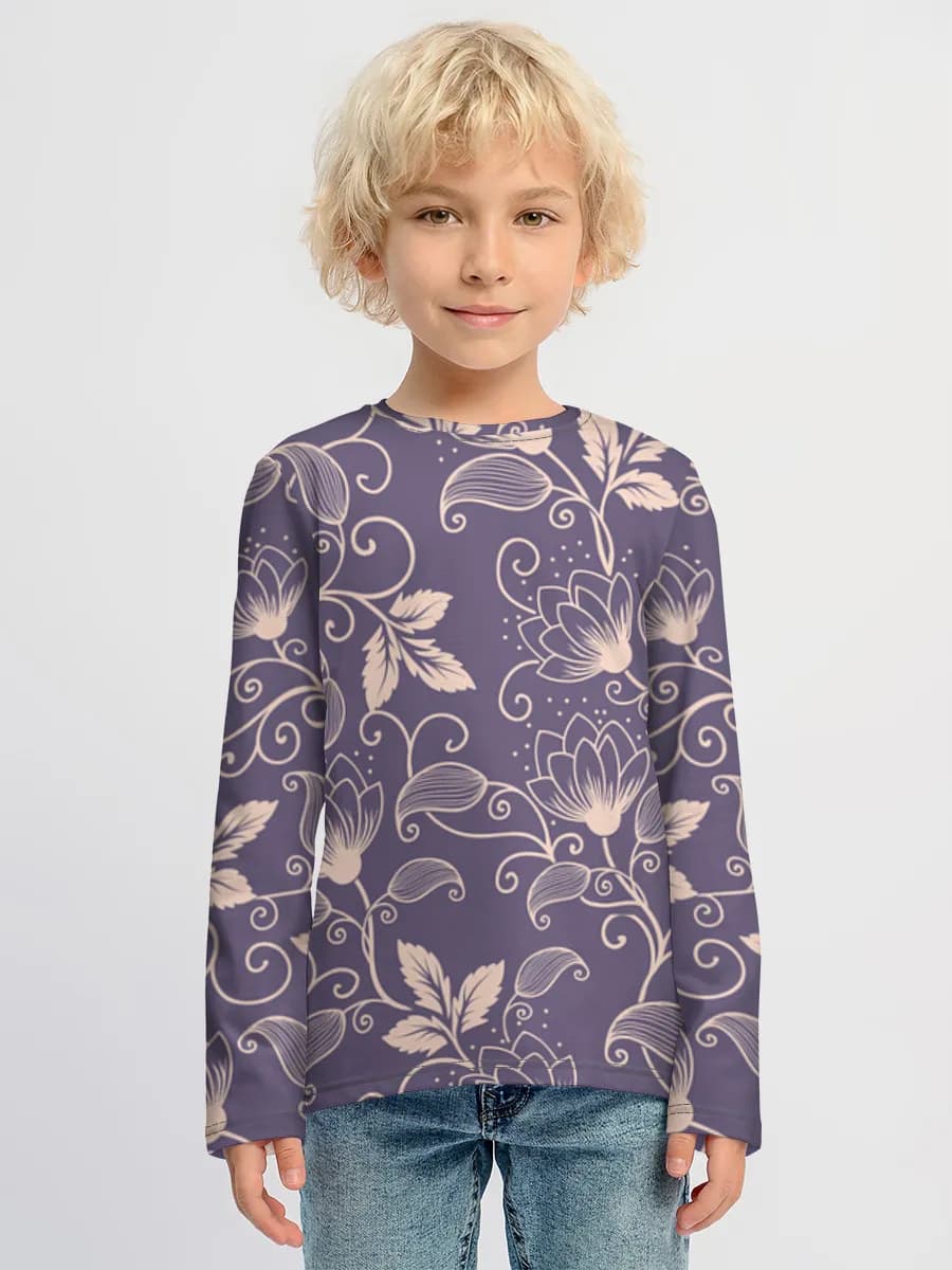 Children's cotton long sleeve shirt