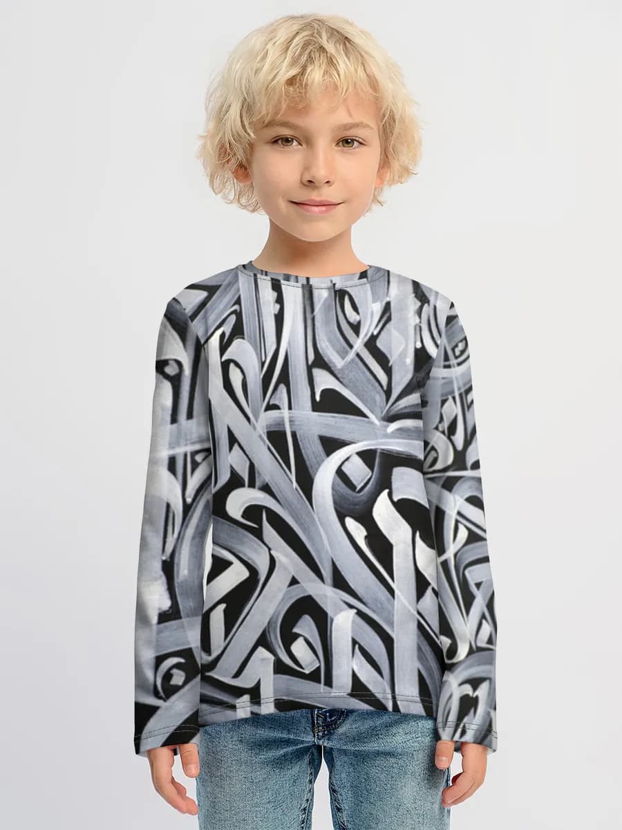 Children's cotton long sleeve shirt