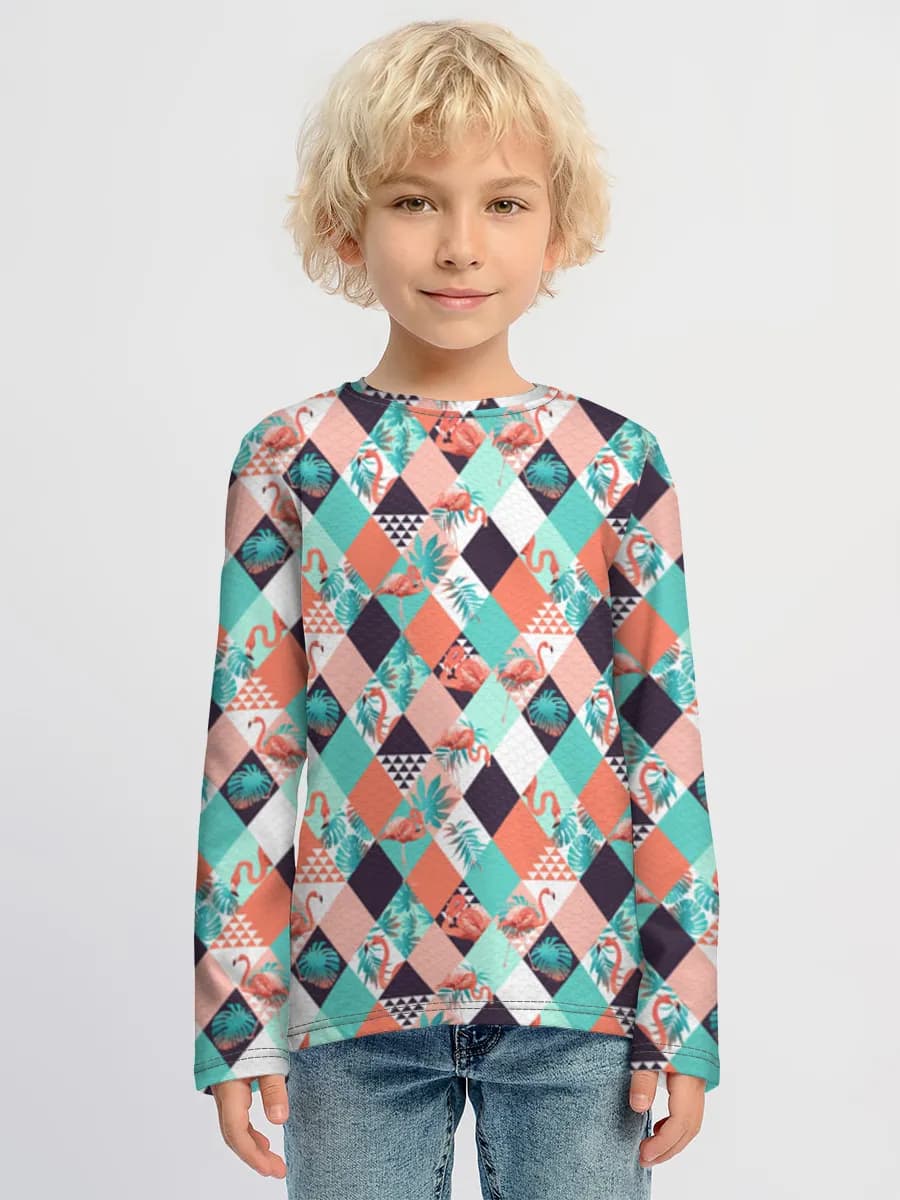 Children's cotton long sleeve shirt