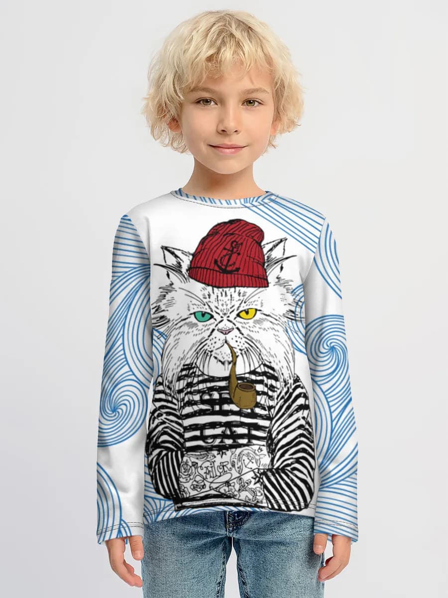Children's cotton long sleeve shirt