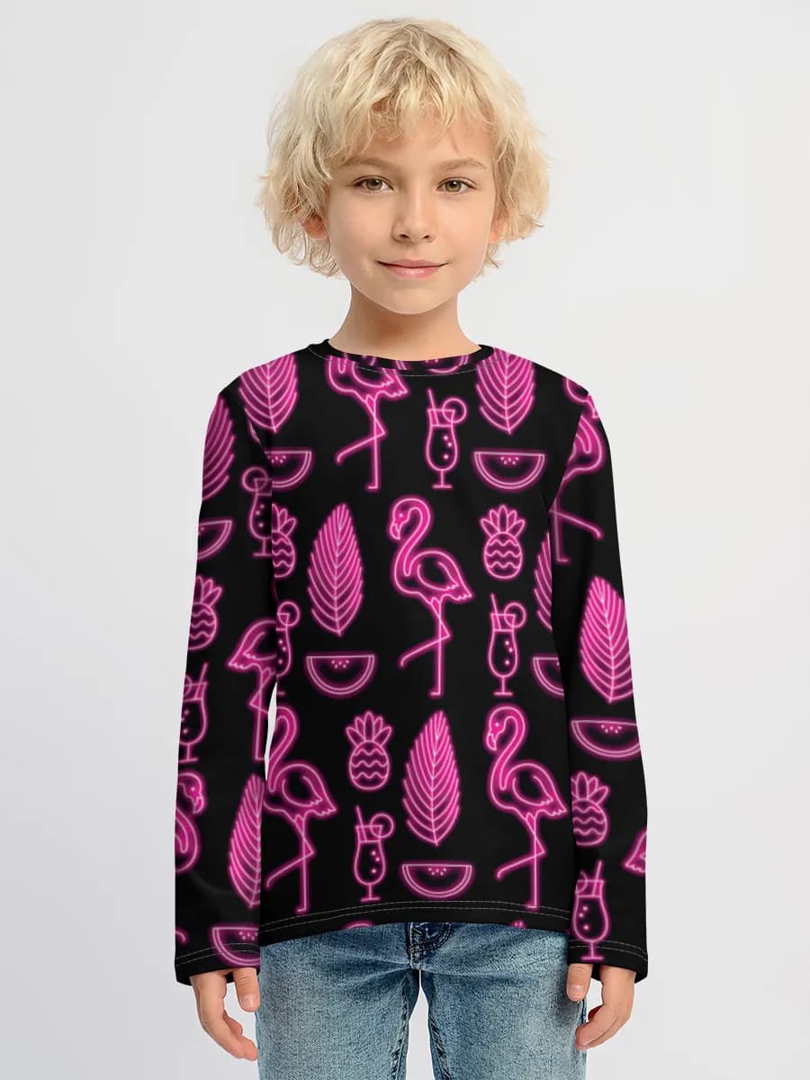 Children's cotton long sleeve shirt