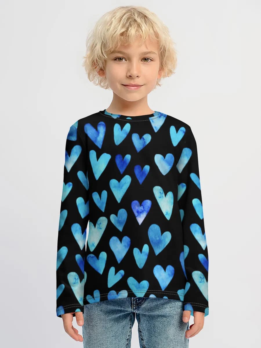 Children's cotton long sleeve shirt