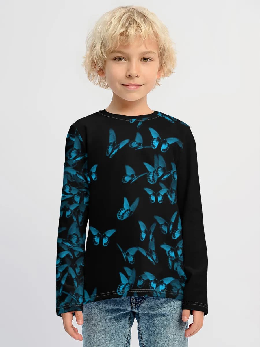 Children's cotton long sleeve shirt