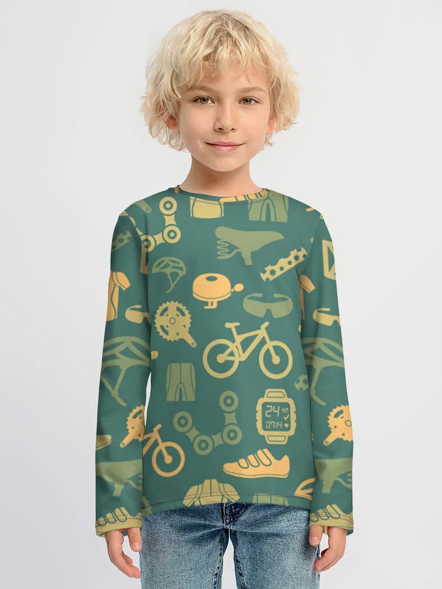Children's cotton long sleeve shirt