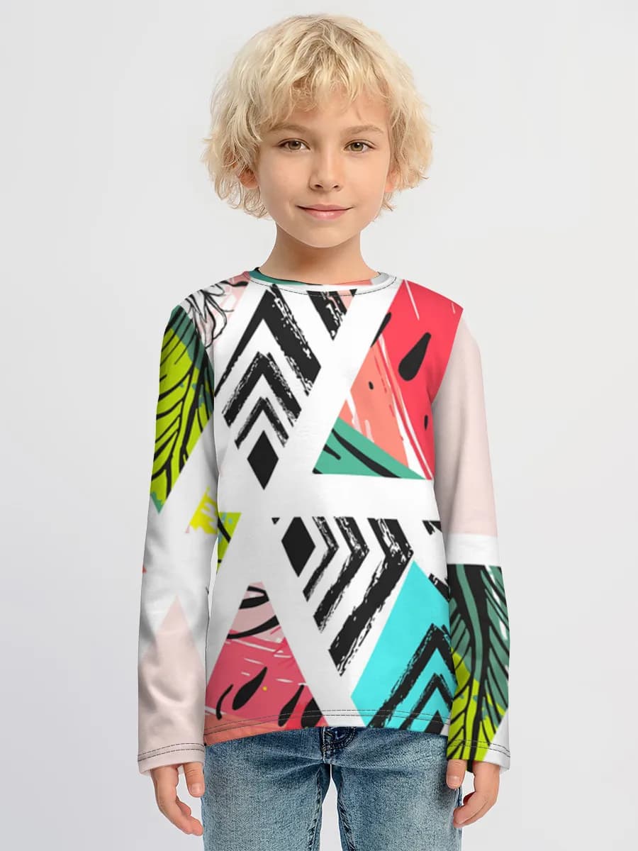 Children's cotton long sleeve shirt