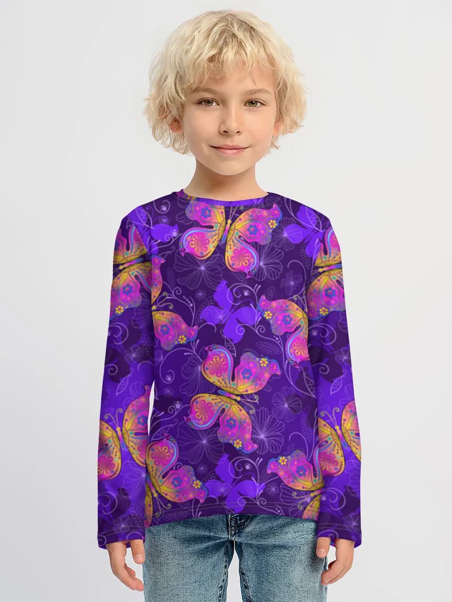 Children's cotton long sleeve shirt