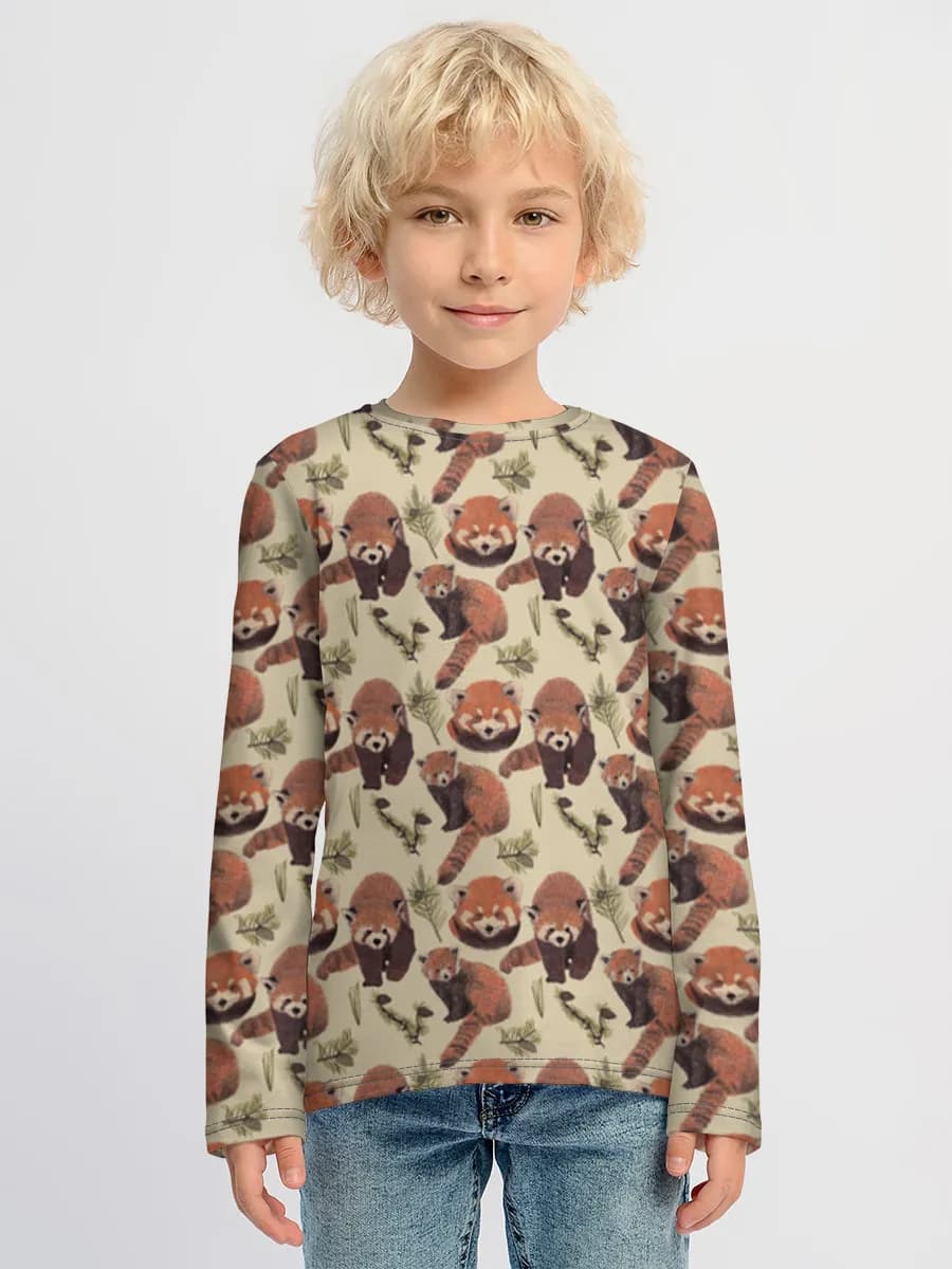Children's cotton long sleeve shirt