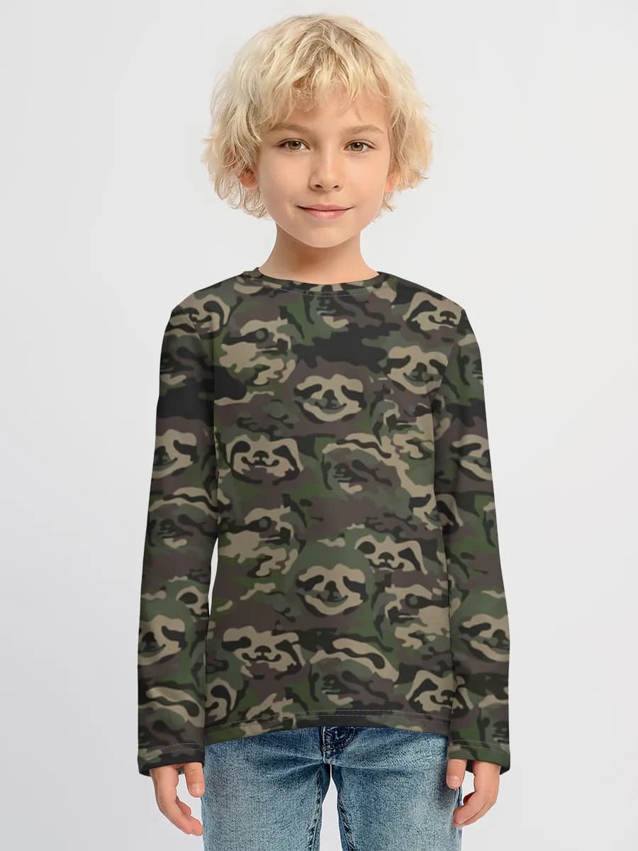 Children's cotton long sleeve shirt