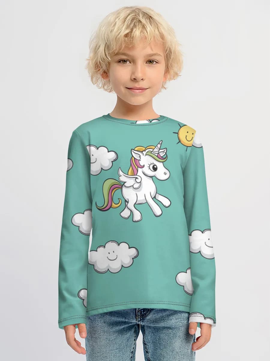 Children's cotton long sleeve shirt