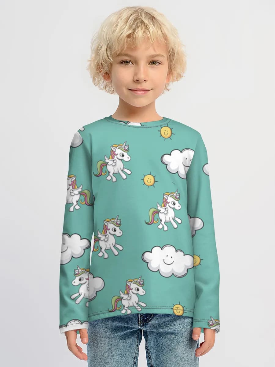 Children's cotton long sleeve shirt
