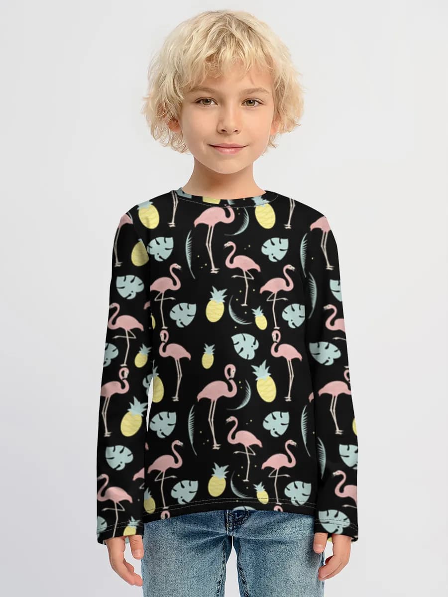 Children's cotton long sleeve shirt